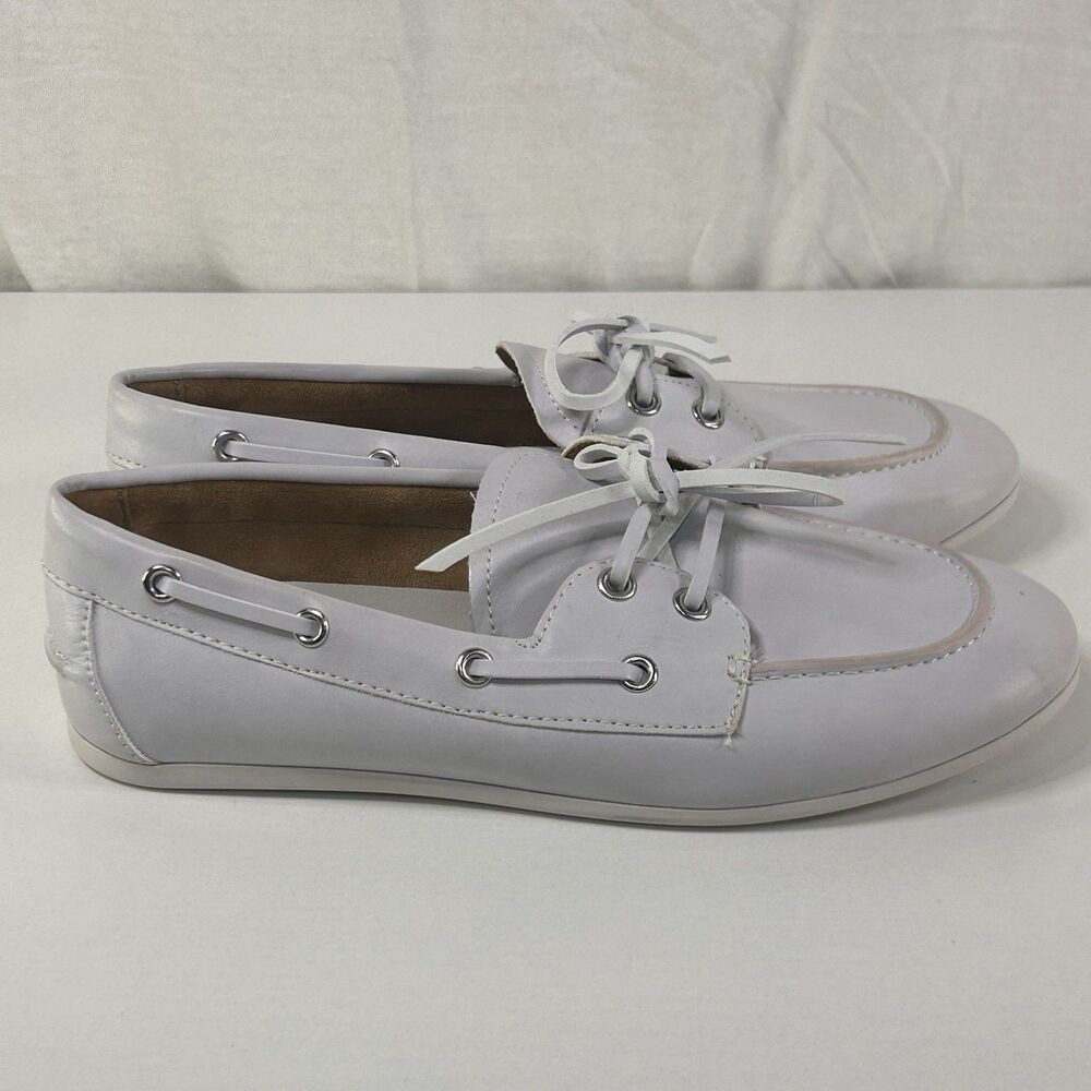 Cushionaire Women's Anchor Lightweight Boat Shoes White Size 8.5 Slip On